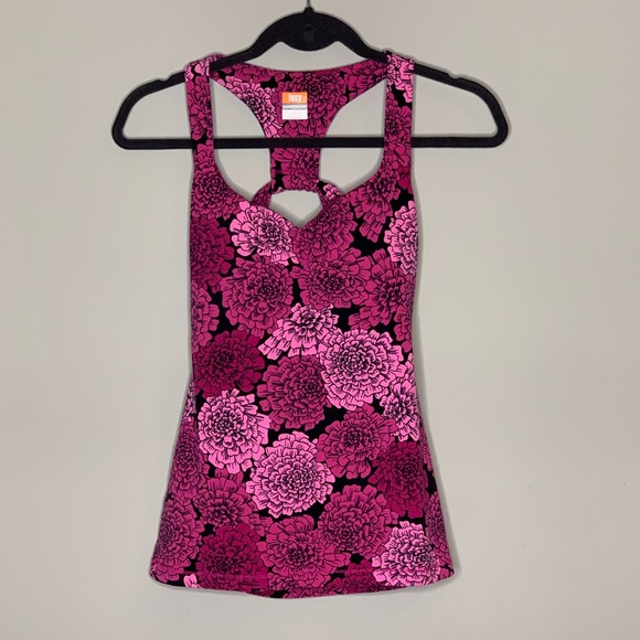 Lucy Tops - Lucy l Pink Floral Powermax Workout Tank S